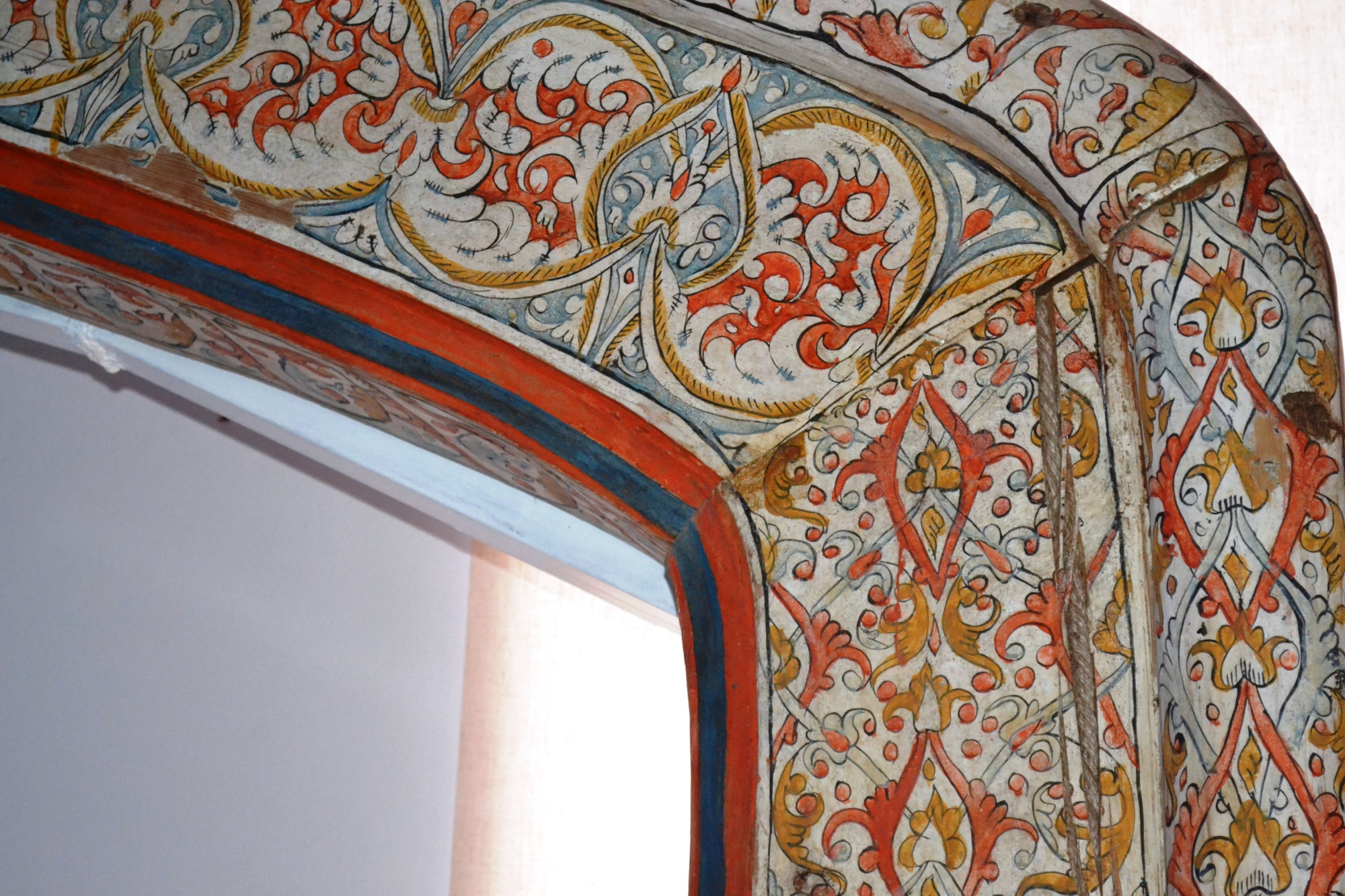 Фрагмент рамы с Ильинской росписью